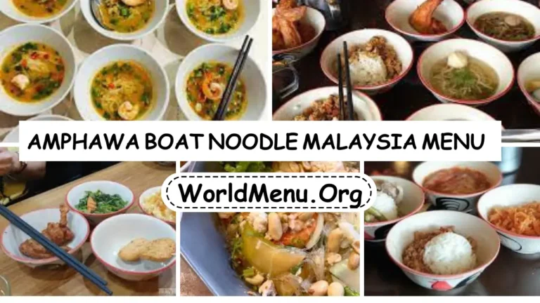 Amphawa Boat Noodle Malaysia Menu Prices Updated 2024