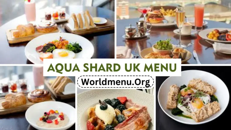Aqua Shard United Kingdom Menu & Up To Date Prices 2024