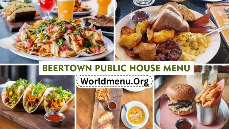 Beertown Public House Menu & New Prices 2024