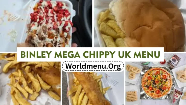 Binley Mega Chippy United Kingdom Menu & Recent Prices 2024