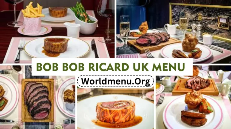 Bob Bob Ricard United Kingdom Menu Prices Latest 2024