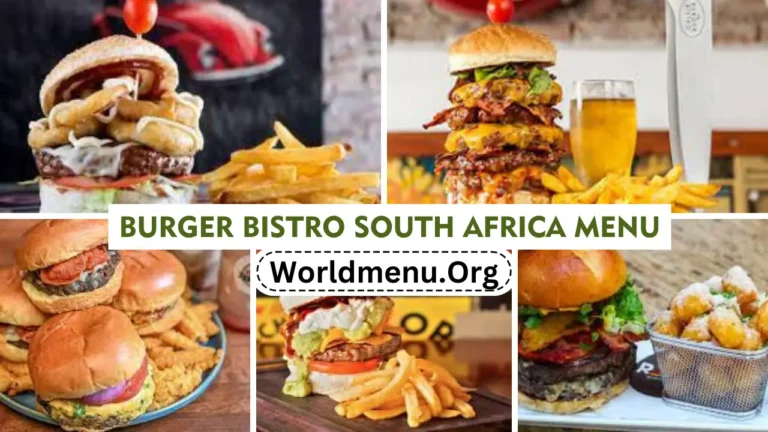 Burger Bistro South Africa Menu Prices Latest 2024