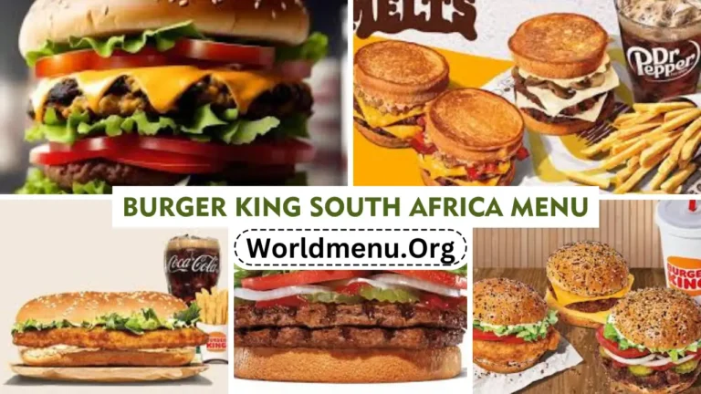 Burger King South Africa Menu Prices New 2024