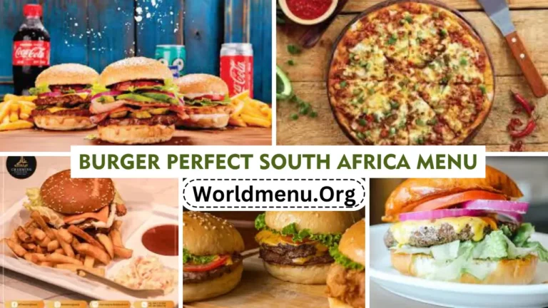 Burger Perfect South Africa Menu & Current Prices 2024