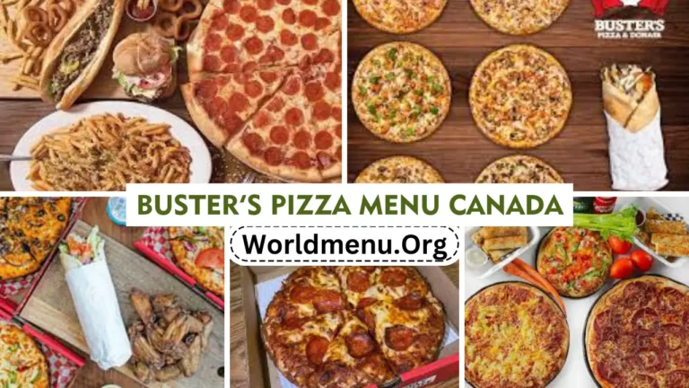 Buster’s Pizza Menu & Current Prices 2024