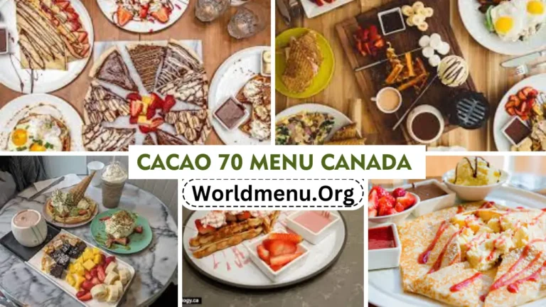 Cacao 70 Menu Prices Up To Data 2024