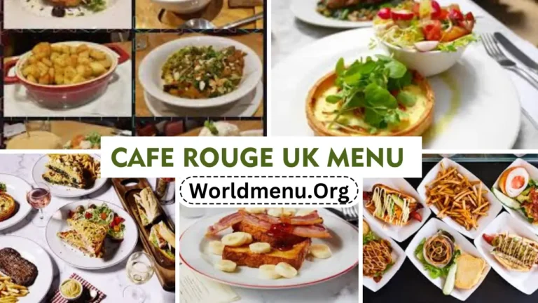 Cafe Rouge United Kingdom Menu Prices Now 2024