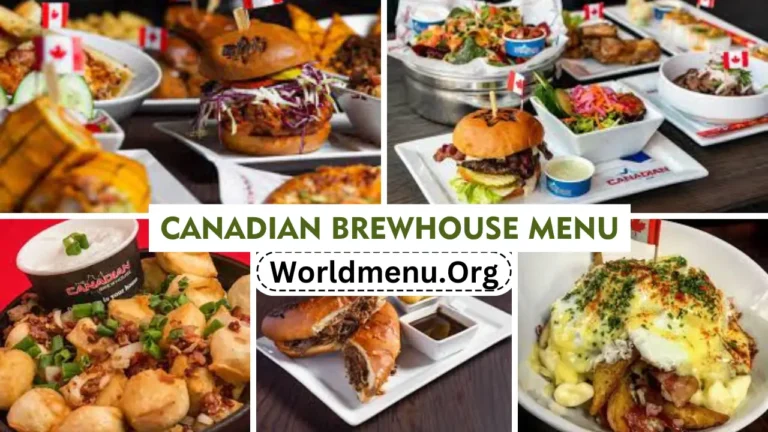 Canadian Brewhouse Menu & New Prices 2024