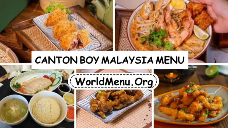 Canton Boy Malaysia Menu Prices Current 2024