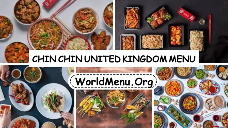 Chin Chin United Kingdom Menu Prices Latest 2024