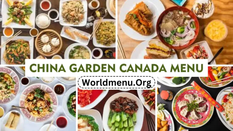 China Garden Canada Menu Prices Recently 2024