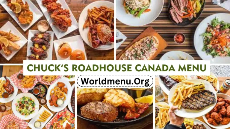 Chuck’s Roadhouse Canada Menu Prices Up To Data 2024