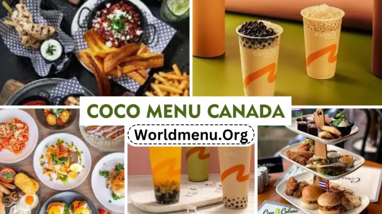 CoCo Menu Canada Prices Latest 2024