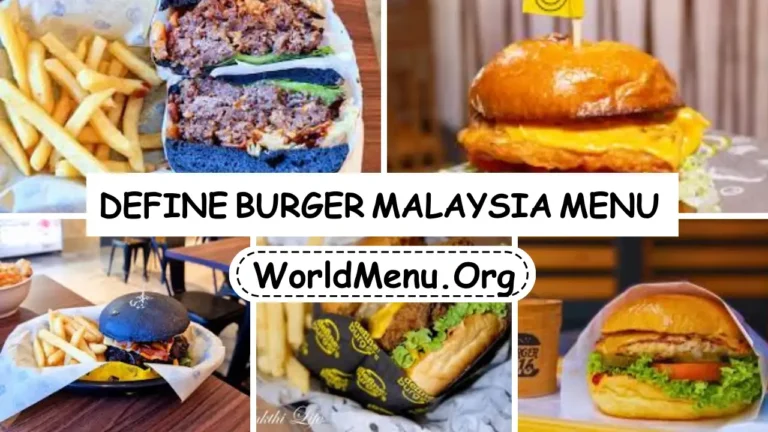 Define Burger Malaysia Menu Prices New 2024