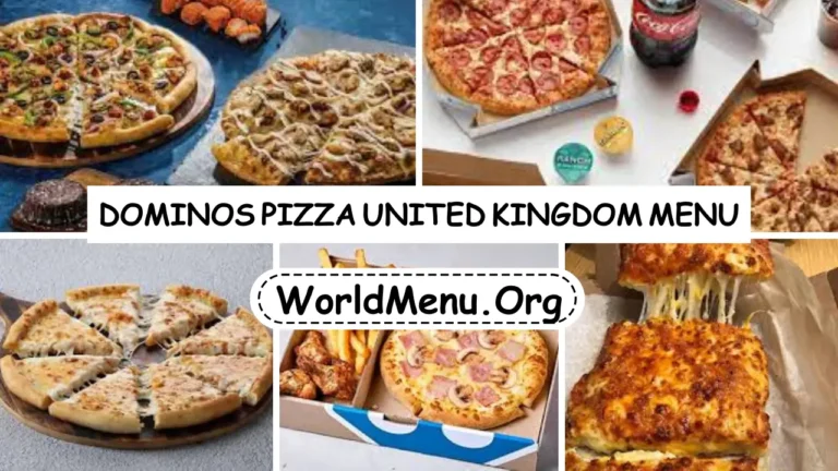 Dominos Pizza United Kingdom Menu Prices Updated 2024