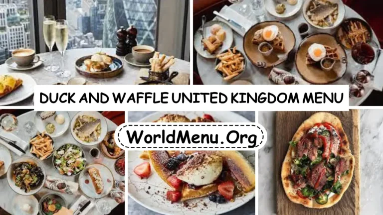 Duck and Waffle United Kingdom Menu Prices New 2024