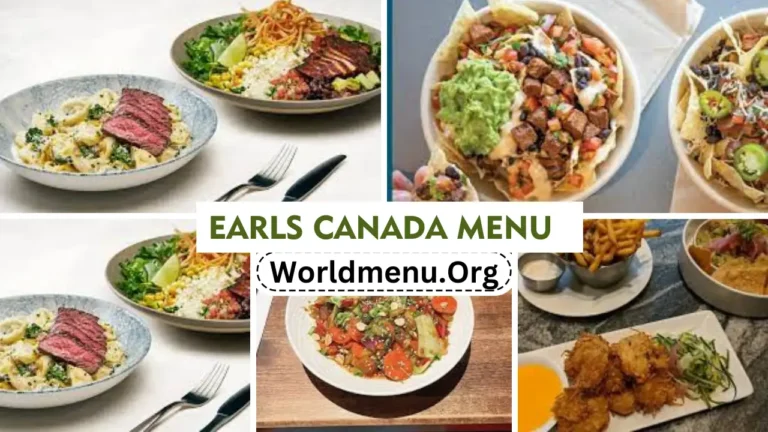 Earls canada Menu & Up To Date Prices 2024