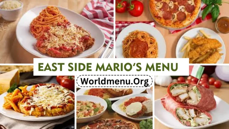 East Side Mario’s Menu Prices Updated 2024