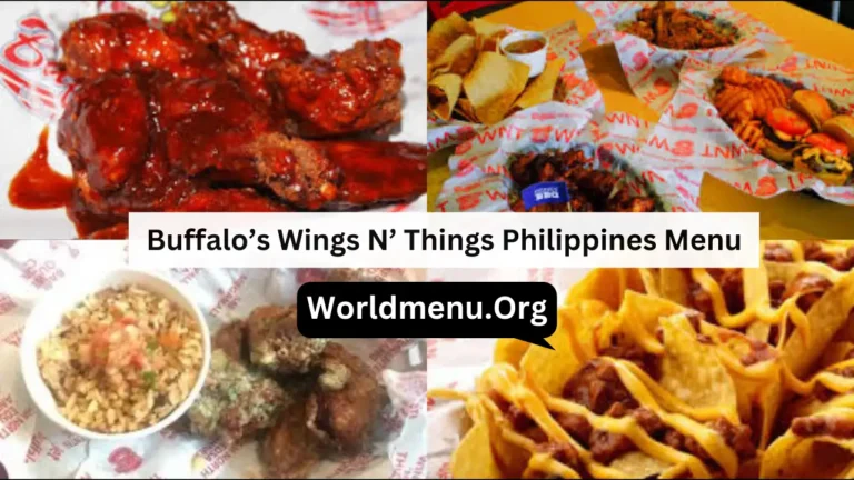 Buffalo’s Wings N’ Things Philippines Menu & Prices 2024