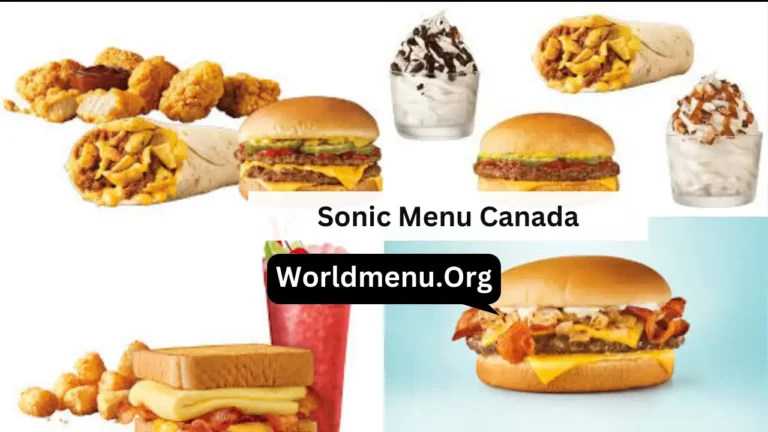 Sonic Menu Canada Prices Updated 2024
