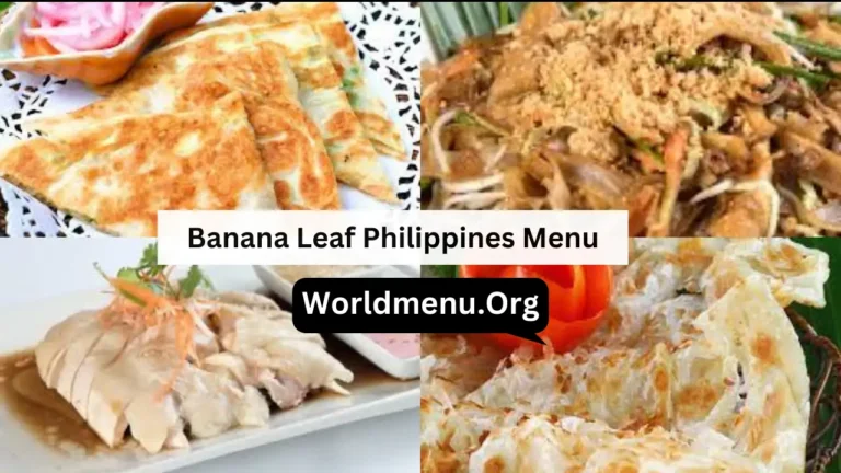 Banana Leaf Philippines Menu & Current Prices 2024