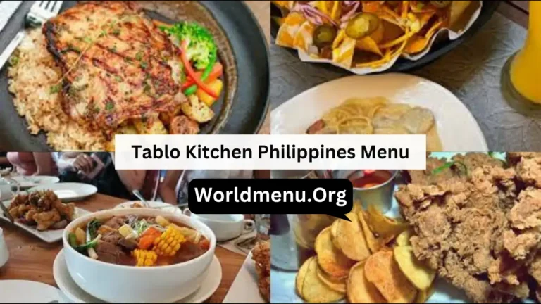Tablo Kitchen Philippines Menu Prices New 2024