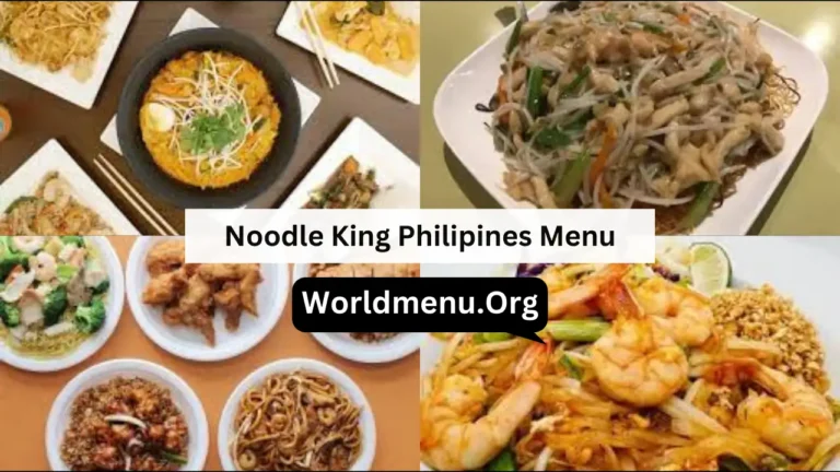 Noodle King Philipines Menu Prices Recently 2024