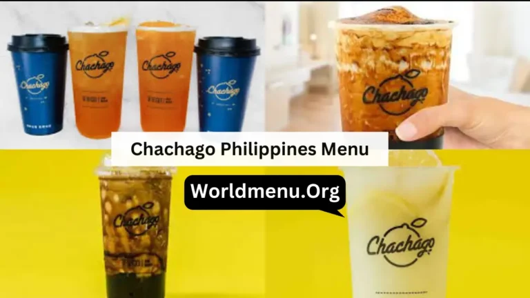 Chachago Philippines Menu Prices Recently 2024