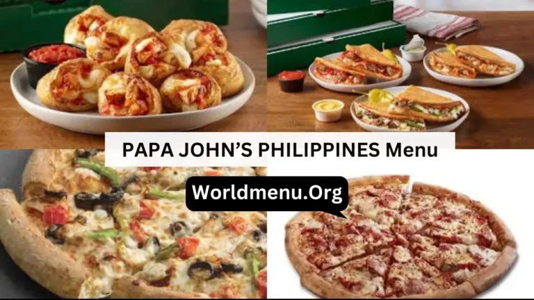 PAPA JOHN’S PHILIPPINES Menu Prices Now 2024