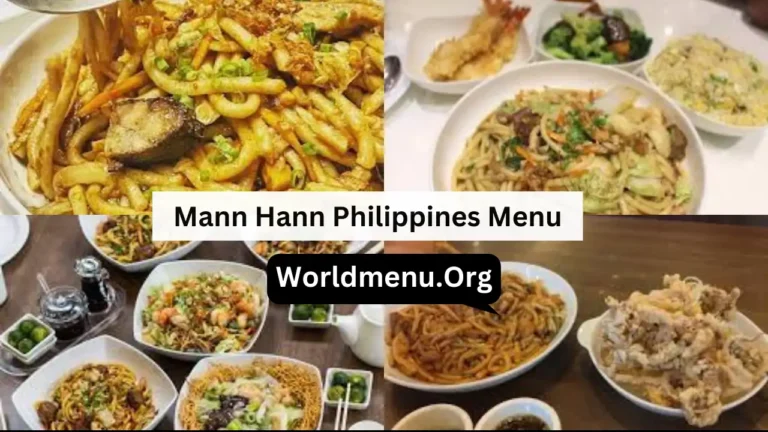 Mann Hann Philippines Menu & Latest Prices 2024
