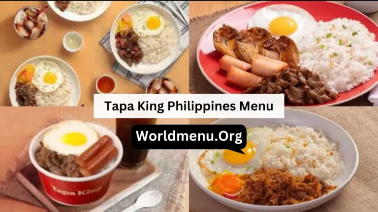 Tapa King Philippines Menu Prices Updated 2024