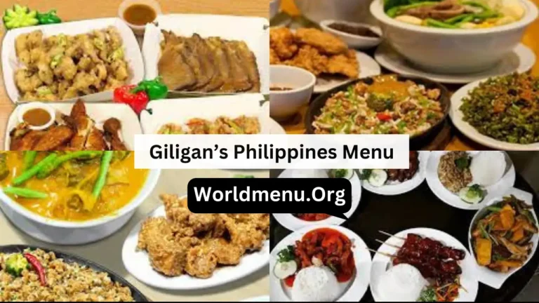 Giligan’s Philippines Menu & Up To Date Prices 2024