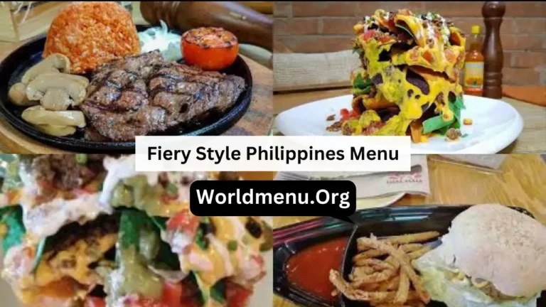 Fiery Style Philippines Menu Prices Current 2024