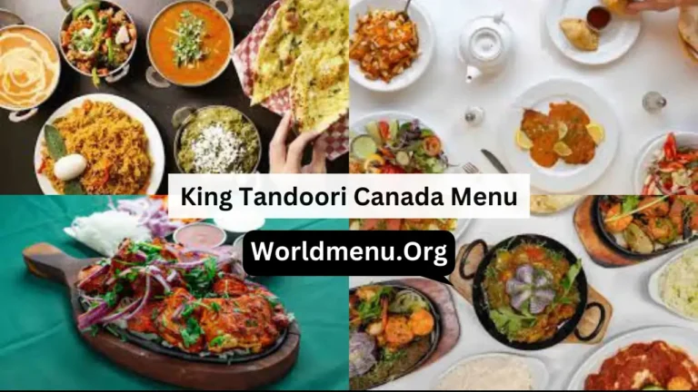 King Tandoori Canada Menu  & Current Prices 2024