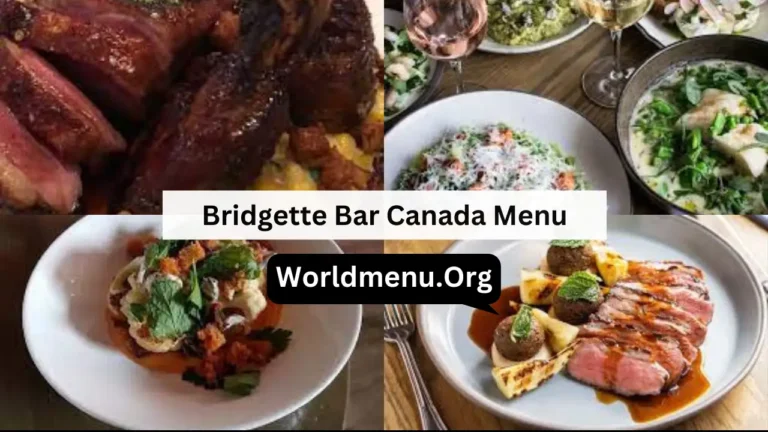 Bridgette Bar Canada Menu Prices New 2024