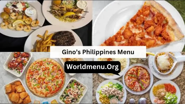Gino’s Philippines Menu Prices Latest 2024