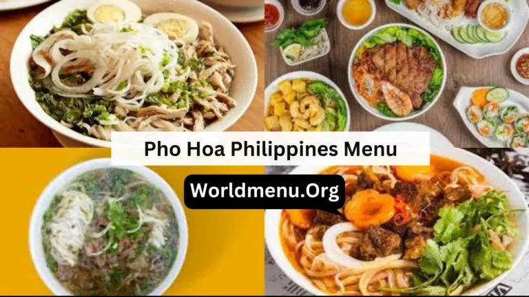 Pho Hoa Philippines Menu Prices Up To Data 2024