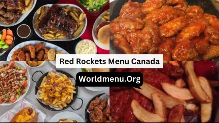 Red Rockets Menu Canada Prices Updated 2024