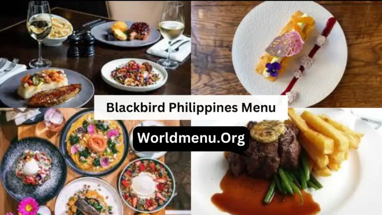 Blackbird Philippines Menu Prices Latest 2024