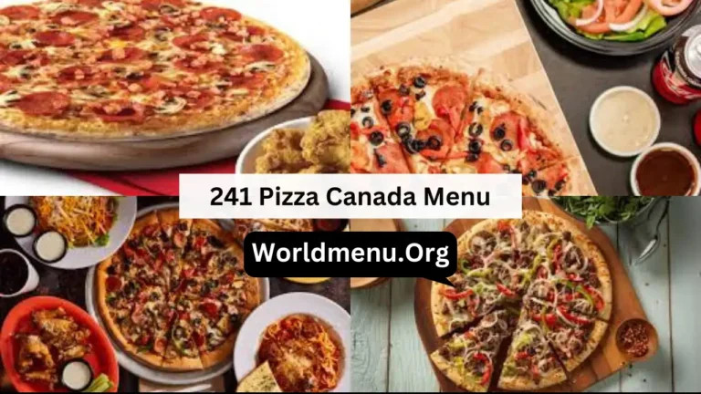 241 Pizza Canada Menu Prices Recently 2024