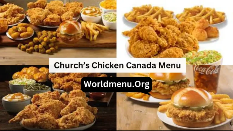Church’s Chicken Canada Menu Prices Latest 2024
