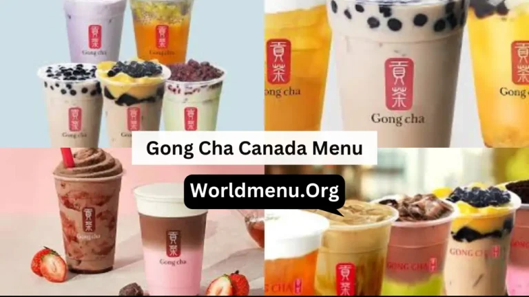 Gong Cha Canada Menu Prices Updated 2024