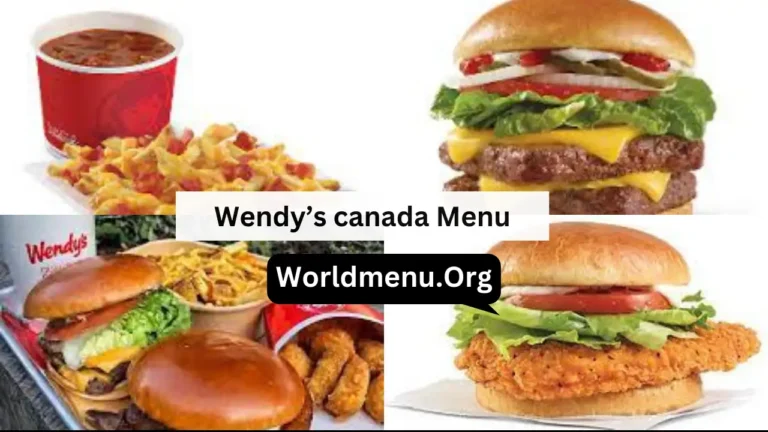 Wendy’s Canada Menu Prices 2024