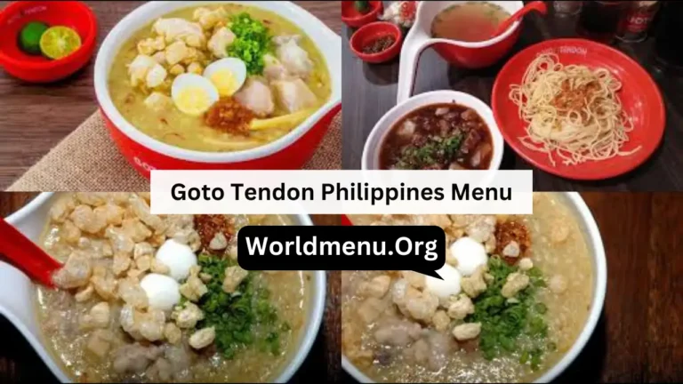 Goto Tendon Philippines Menu Prices Recently 2024