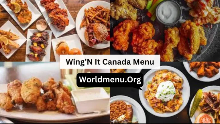 Wing’N It Canada Menu Prices Now 2024