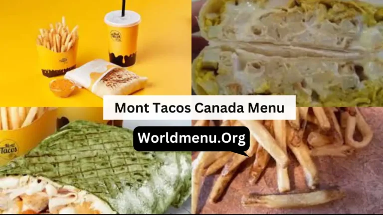 Mont Tacos Canada Menu Prices New 2024