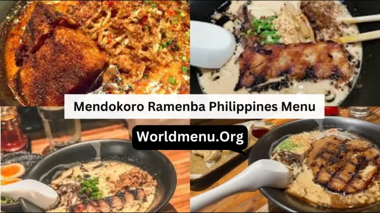 Mendokoro Ramenba Philippines Menu Prices 2024