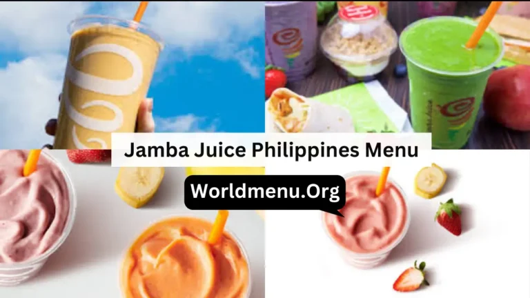 Jamba Juice Philippines Menu & Recent Prices 2024
