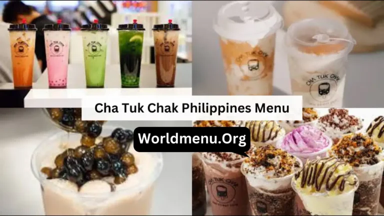 Cha Tuk Chak Philippines Menu Prices Now 2024