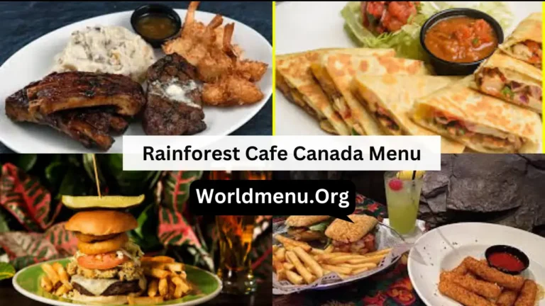 Rainforest Cafe Canada Menu Prices Updated 2024